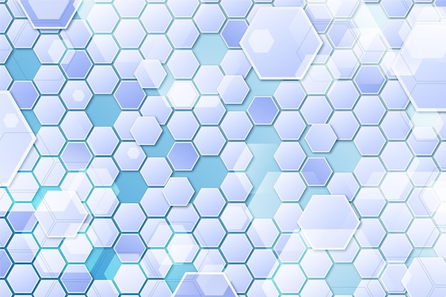 Gradient hexagonal background