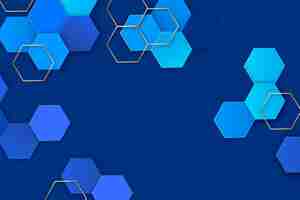 Free vector gradient hexagonal background