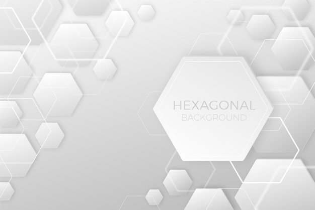 Free vector gradient hexagonal background