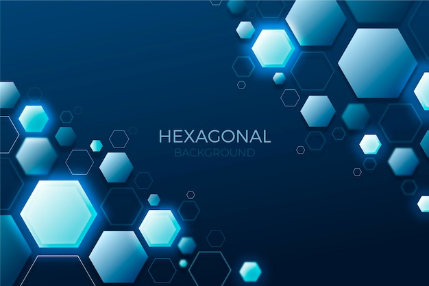 Gradient hexagonal background