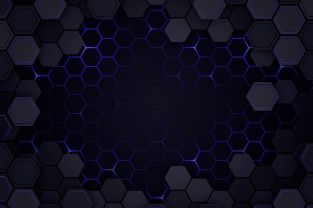 Gradient hexagonal background