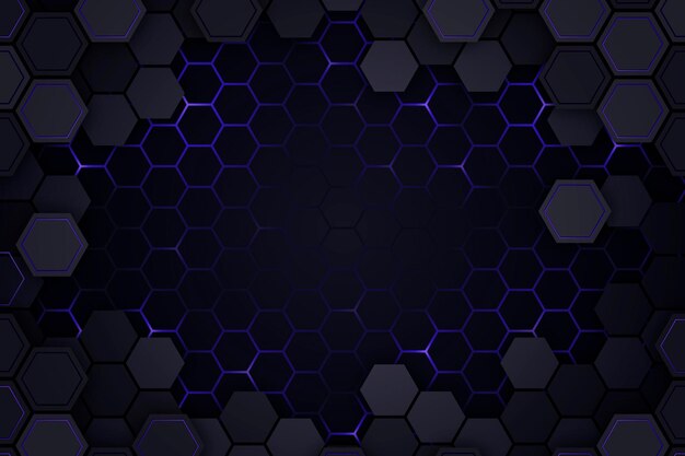 Gradient hexagonal background