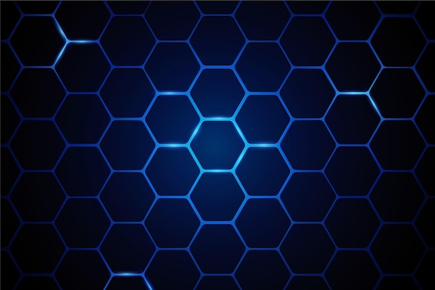 Gradient hexagonal background