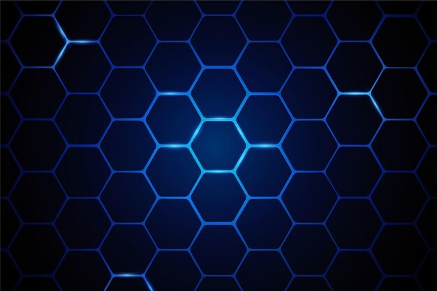 Gradient hexagonal background