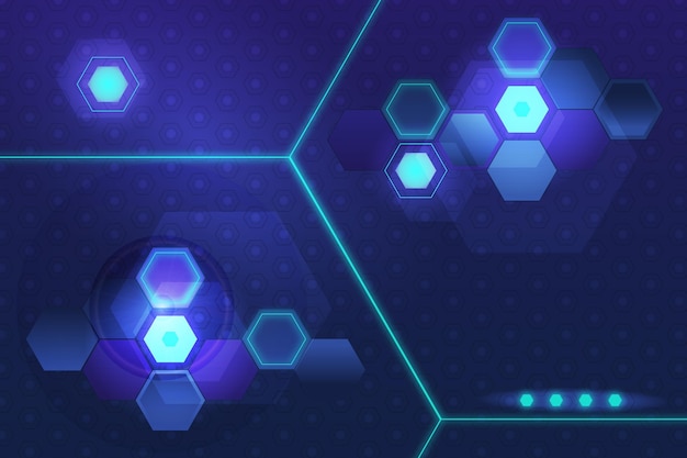 Gradient hexagonal background