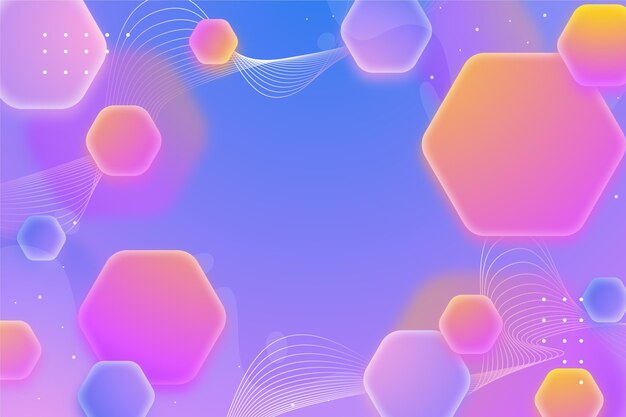 Free Vector gradient hexagonal background