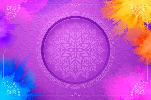 Gradient holi background