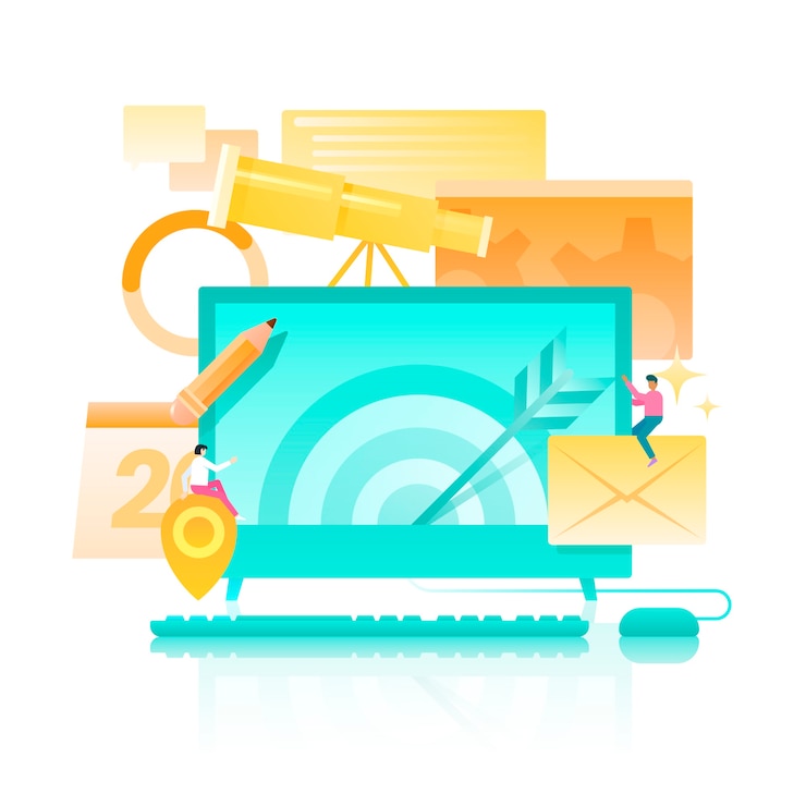 Free Vector gradient homepage illustration