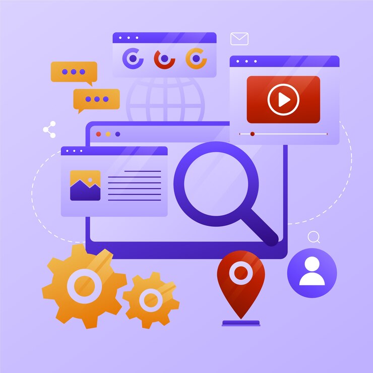 Free Vector gradient homepage illustration