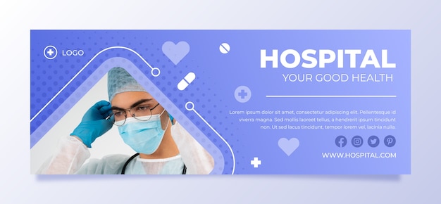 Gradient hospital services facebook cover