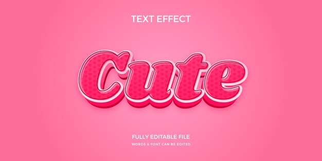 gradient hot pink cute text effect