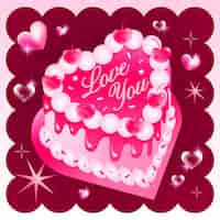Бесплатное векторное изображение Градиентная ярко-розовая иллюстрация