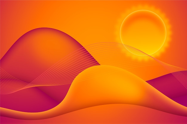 Gradient hot summer background