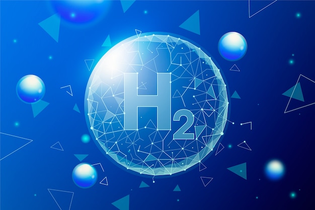 Free vector gradient hydrogen background