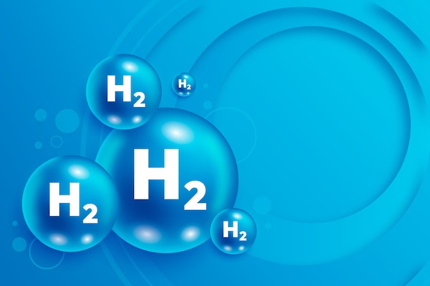無料ベクター グラデーション水素背景