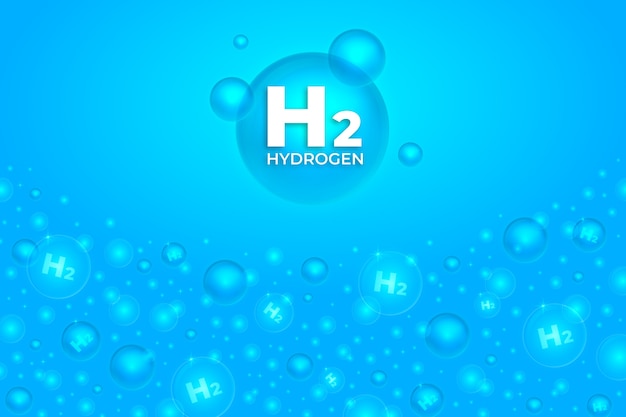 Vettore gratuito sfondo a gradiente di idrogeno