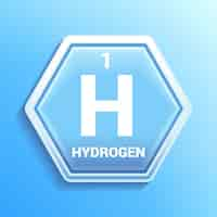 Free vector gradient hydrogen icon design