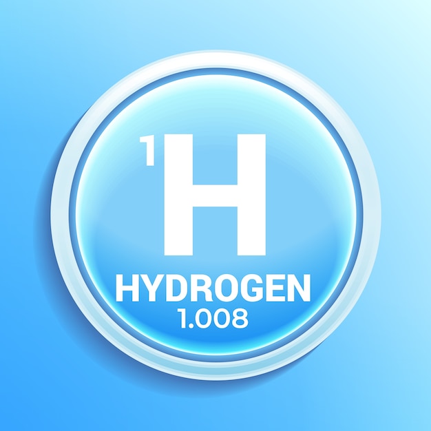 Free vector gradient hydrogen icon design