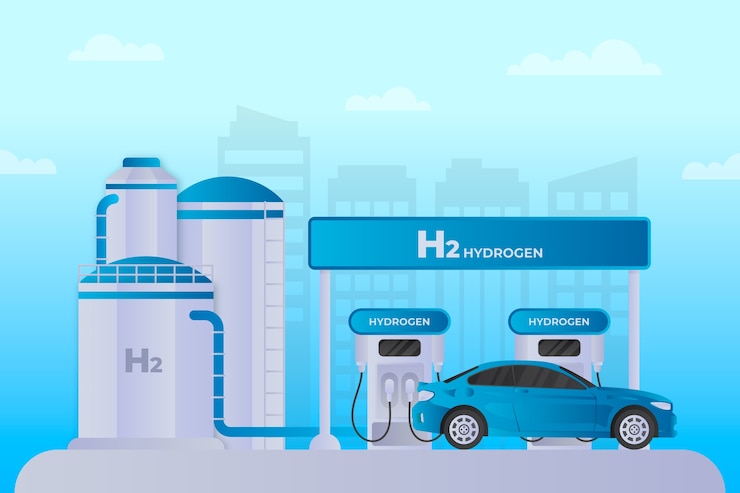 Free Vector gradient hydrogen illustration