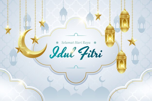 Gradient idul fitri background