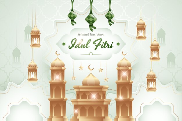 Градиентный фон idul fitri