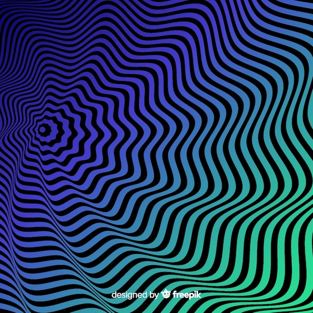 無料ベクター グラデーション錯視効果の背景