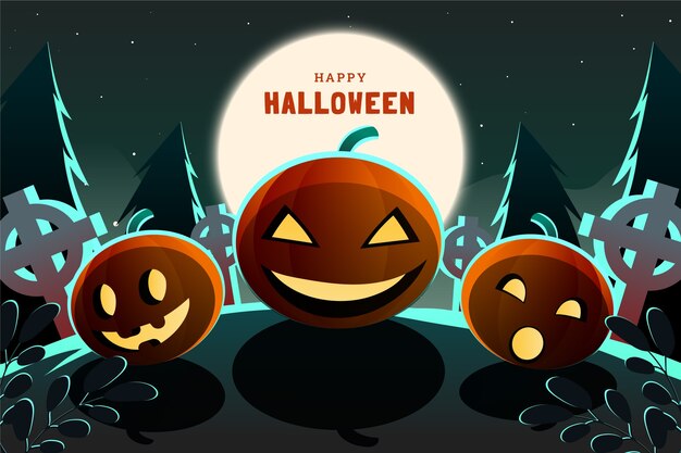 Gradient illustration for halloween celebration