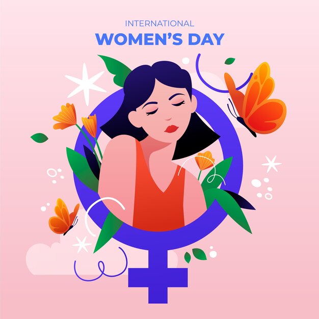 Gradient illustration for international women's day celebration