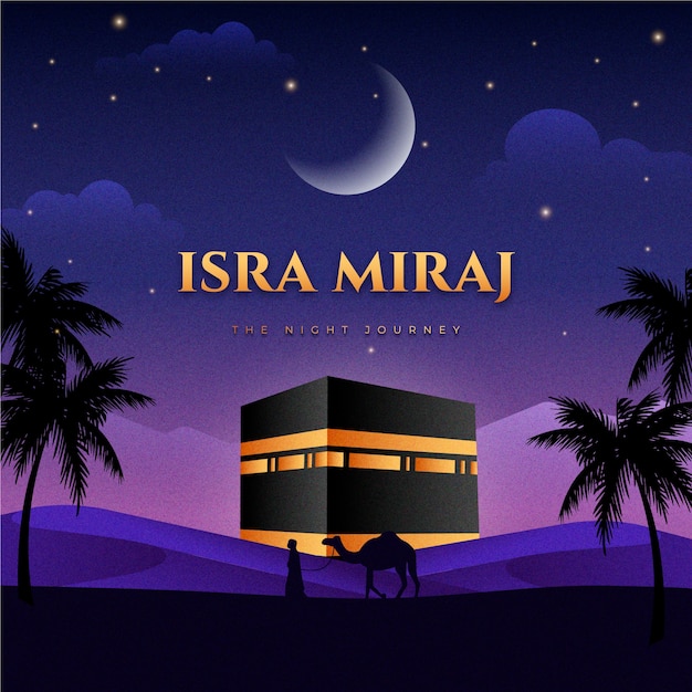 Иллюстрация градиента для isra miraj