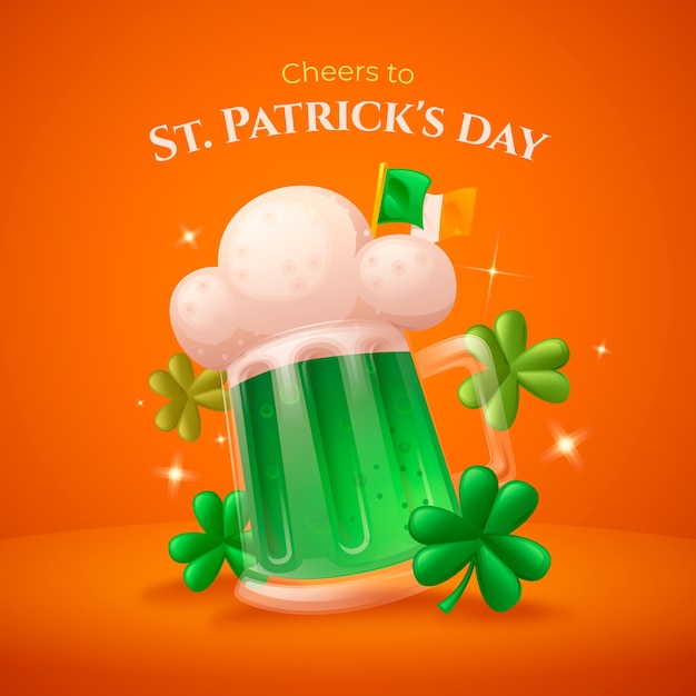 Gradient illustration for st patrick's day celebration