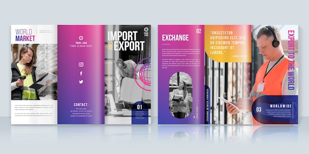 Gradient import and export brochure