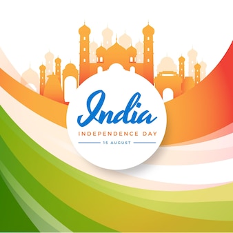 Gradient india independence day illustration