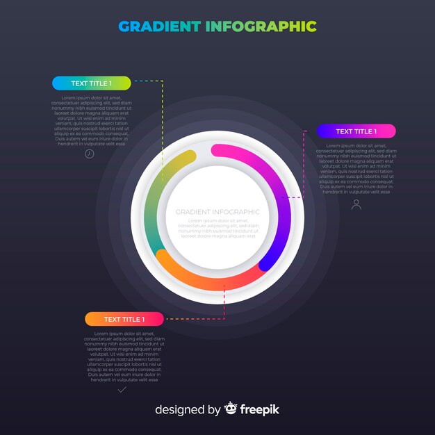 그라데이션 infographic 개념