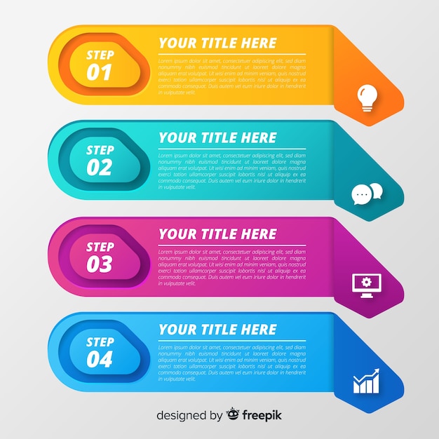 Gradi di infografica gradiente