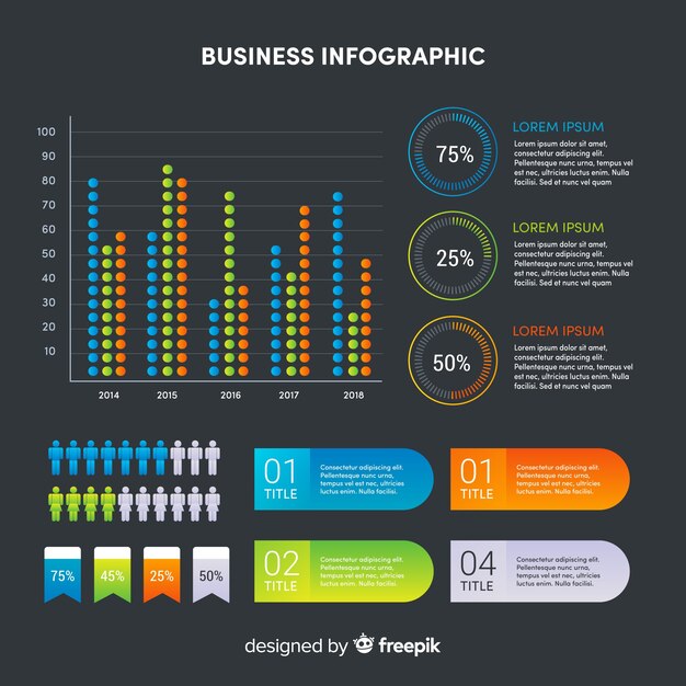 Free vector gradient infographic