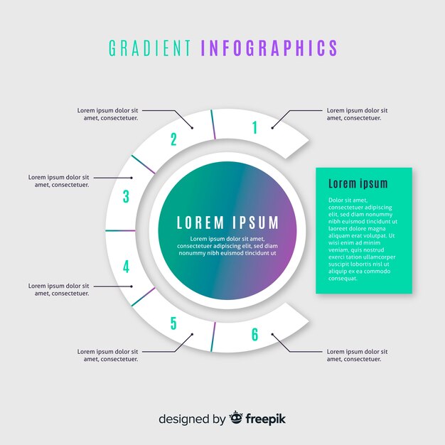 그라디언트 infographic