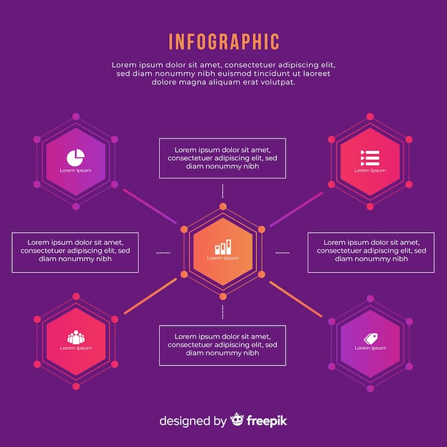 Gradient infographic