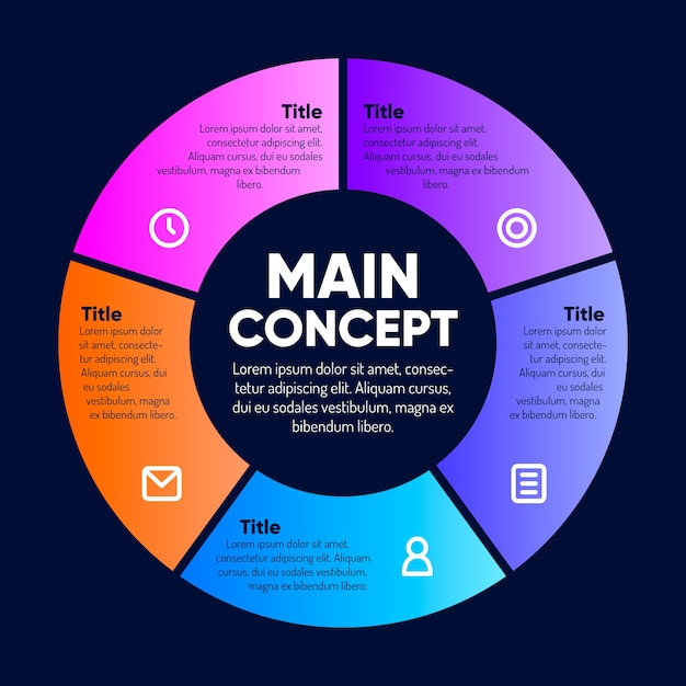 Gradient infographic