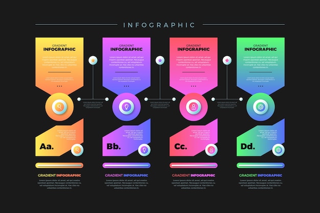 그라디언트 infographic