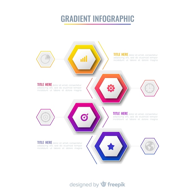Gradient infographic 