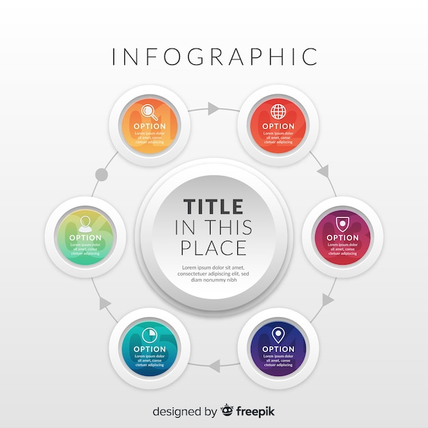 Gradient infographic