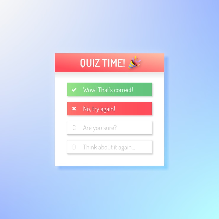 Free Vector gradient instagram poll sticker