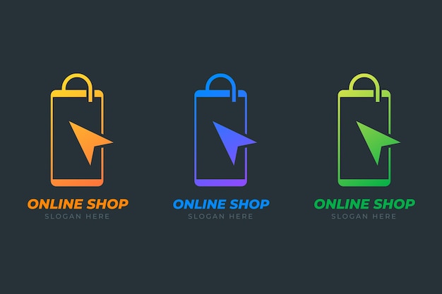 Gradient instagram shop logo