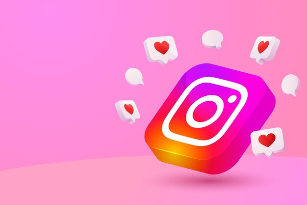 Gradient instagram social media background