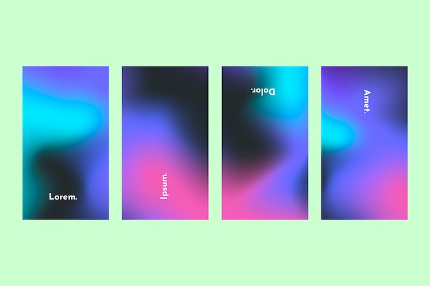 Gradient instagram story background