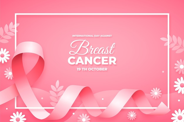 Международный день градиента на фоне рака груди