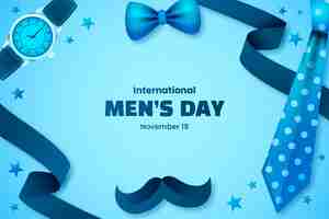 Бесплатное векторное изображение Градиентный международный мужской день фон