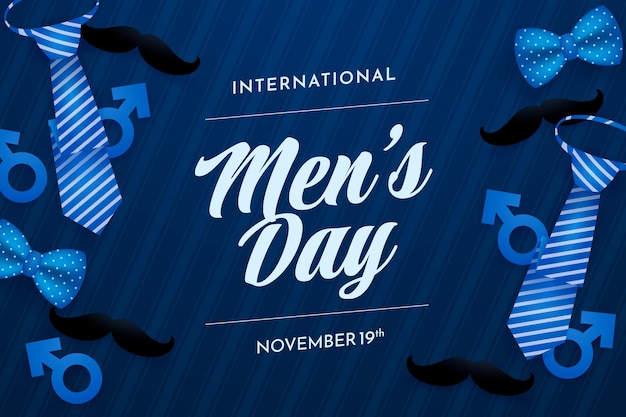 Gradient international men's day background