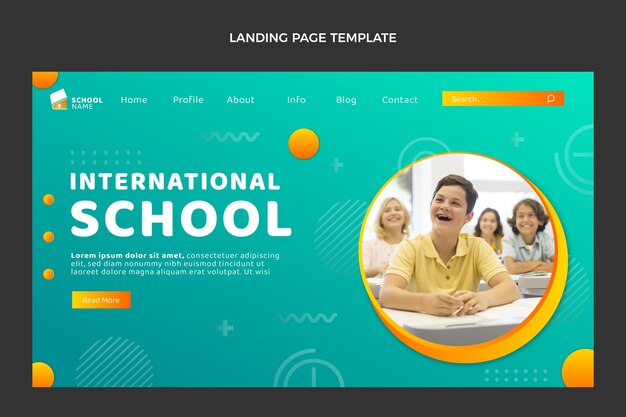 Gradient international school template