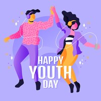 gradient international youth day illustration